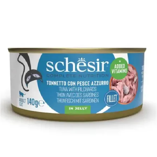 SHESIR CAT 140GR JELLY TONNO E PESCE AZZ