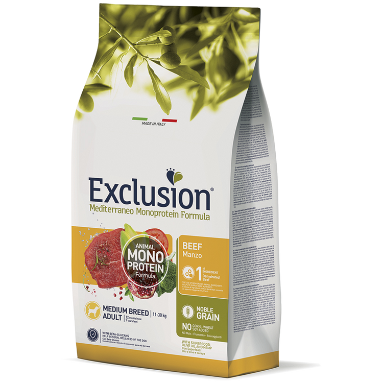 Medium Breed 3kg Manzo