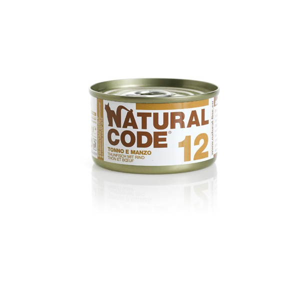 NAT ,CODE 85GR TONNO E MANZO