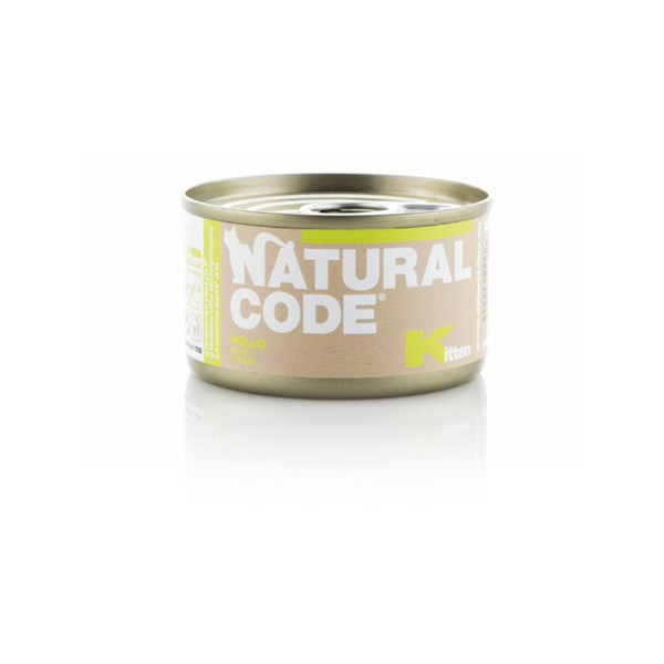 NATURAL CODE SCATOLETTE KITTEN POLLO 85