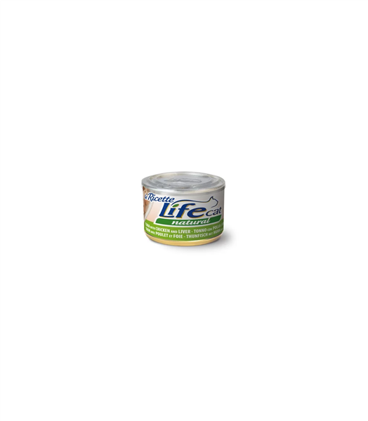 LIFE CAT 150GR TONNO, POLLO E FEGATINI