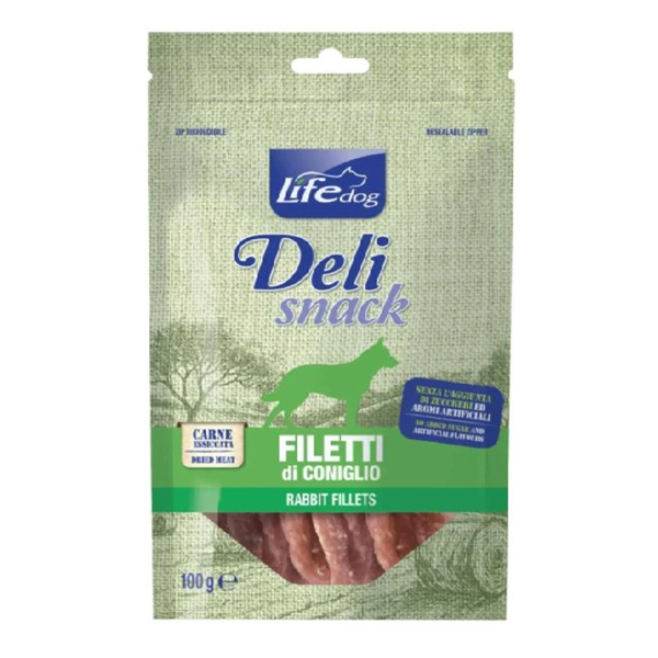 DELI SNACK FILETTI DI CONIGLIO 100G