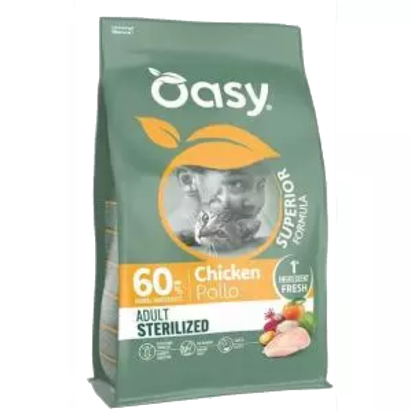 STERILIZED ADULTO POLLO OASY 1,5KG