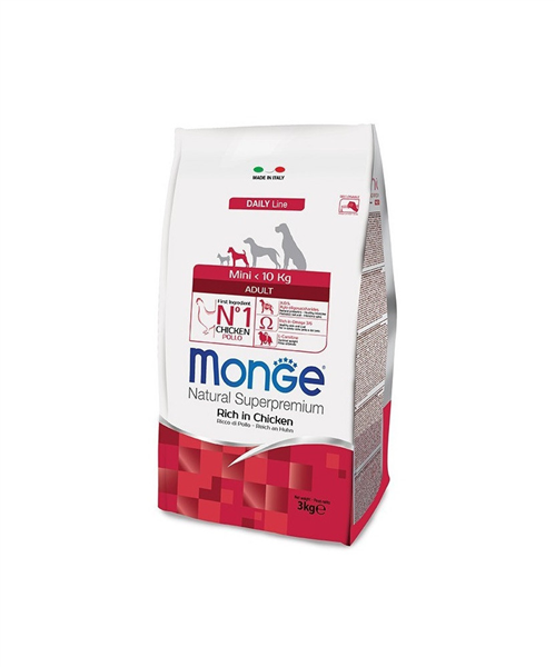MONGE 3KG MINI ADULTO POLLO