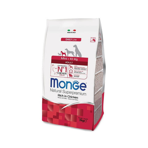 Monge 3kg Mini Adulto Pollo