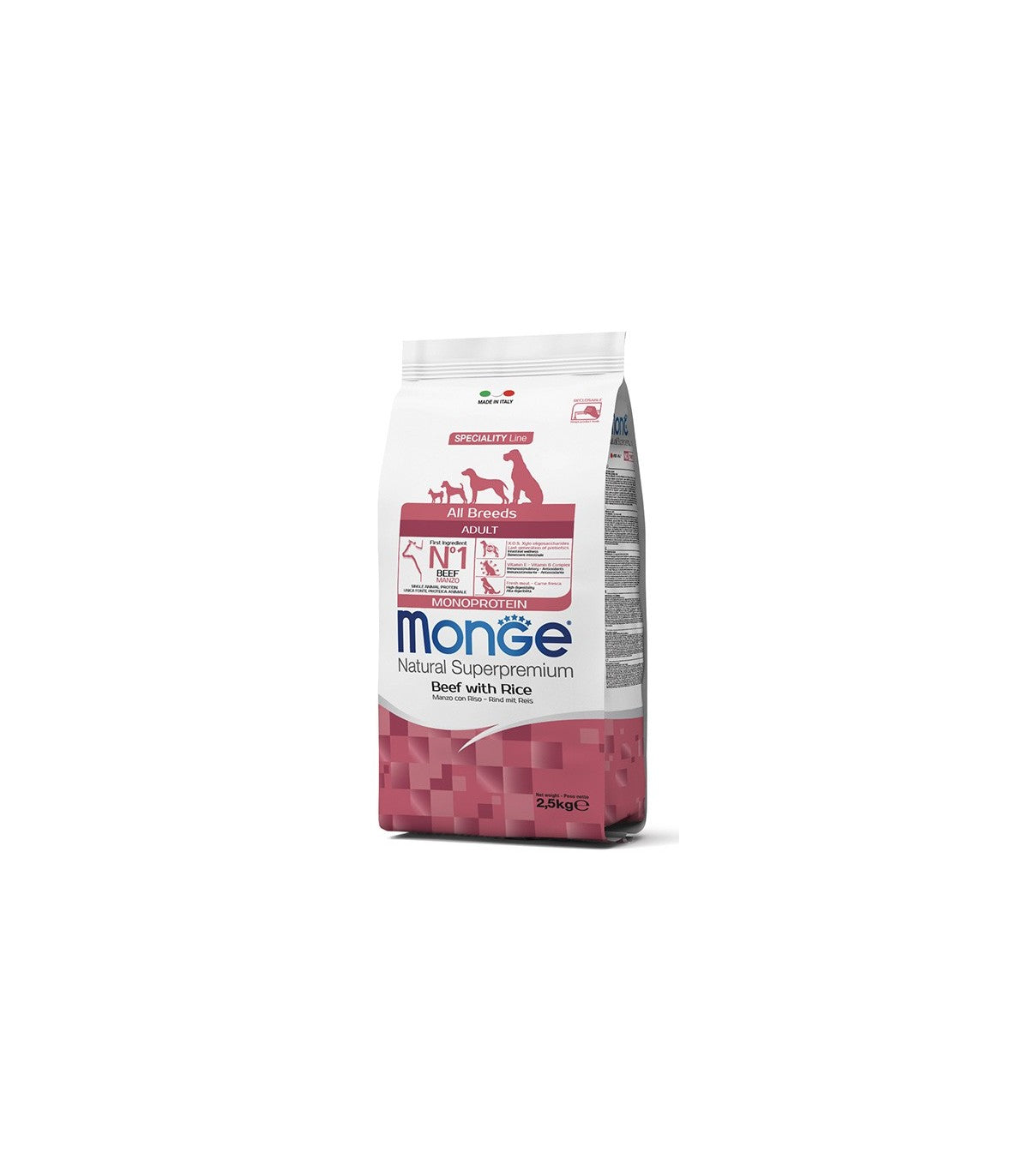 Monge 2,5kg All Breeds Manzo