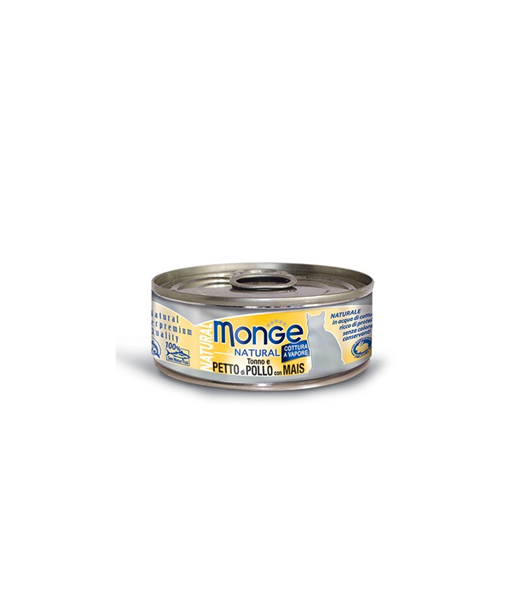 80GR NATURAL  TONNO POLLO E MAIS
