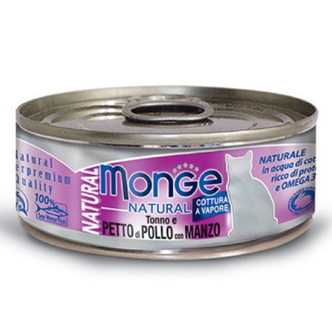 Scatoletta 80gr Nat. Tonno,pollo E Manzo