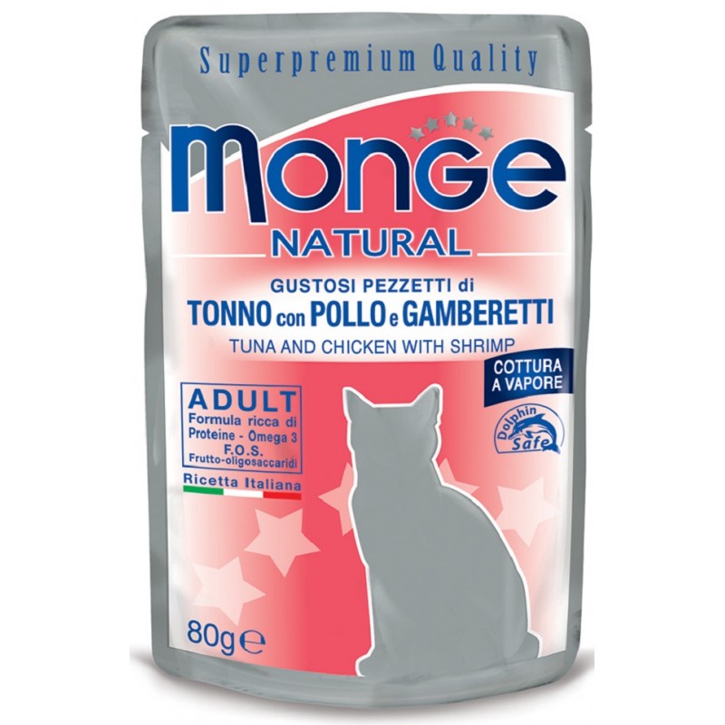 Natural 80g Tonno, Pollo E Gamberi