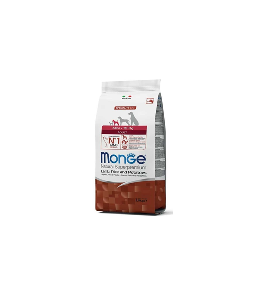 MONGE 2,5KG MINI ADULTO AGNELLO E PATATE