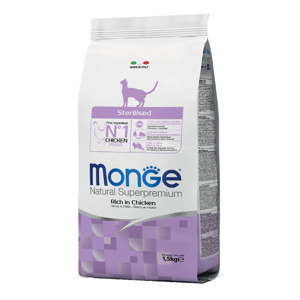 MONGE 1,5KG STER. POLLO