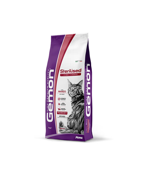 GEMON 7KG STERILIZZATO MANZO