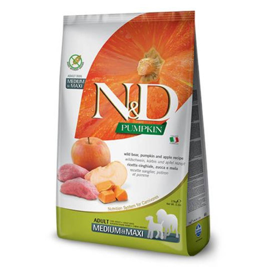 N&d Medium Maxi Pumpkin 12kg Cinghiale