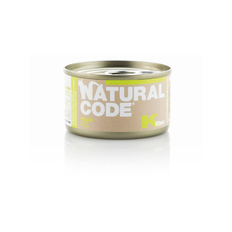Natural Code Scatolette Kitten Pollo 85