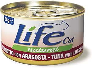 LIFE CAT NATURAL 85GR. TONNO E ARAGOSTA