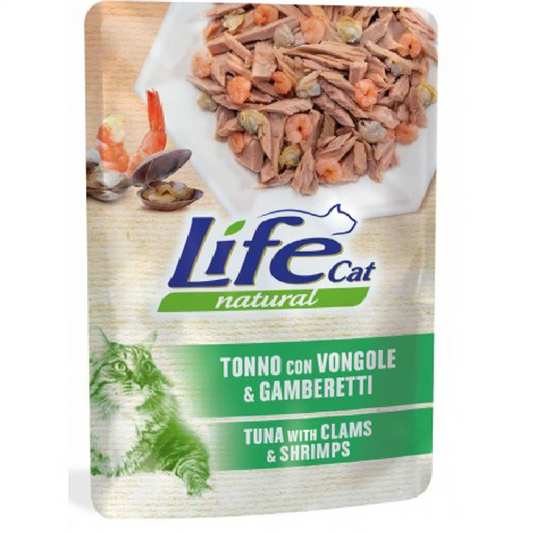 TONNO,VONGOLE E GAMBERI 70G BUSTA