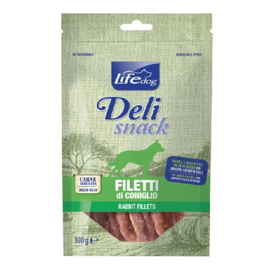 DELI SNACK FILETTI DI CONIGLIO 100G