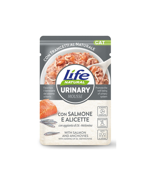 LIFE CAT 70GR URINARY SALMONE E ALICI