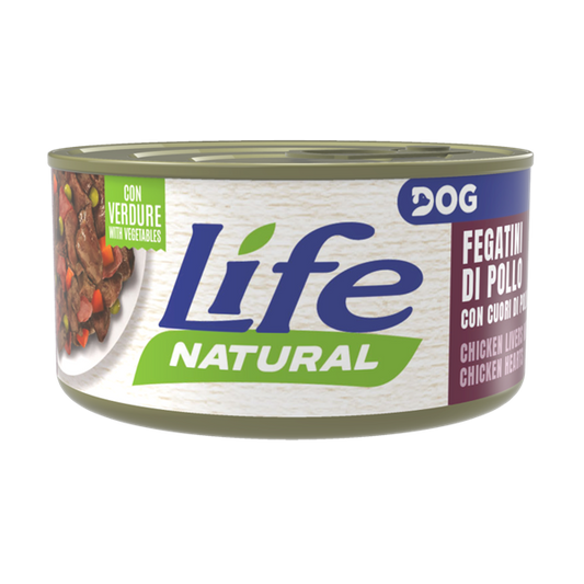 LIFE DOG 90GR FEGATINI DI POLLO E CUORI