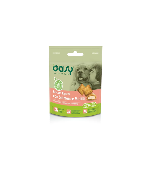 OASY BISCOTTI SALMONE E MIRTILLI
