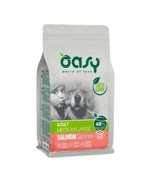 OASY MEDIUM LARGE 2.5KG SALMONE