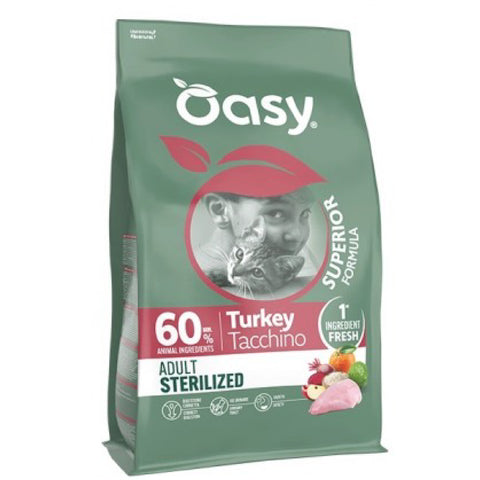 Oasy Adulto Ster. Tacchino 1,5kg